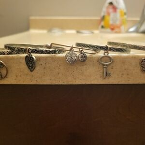 Five Metal clCharm Bracelets